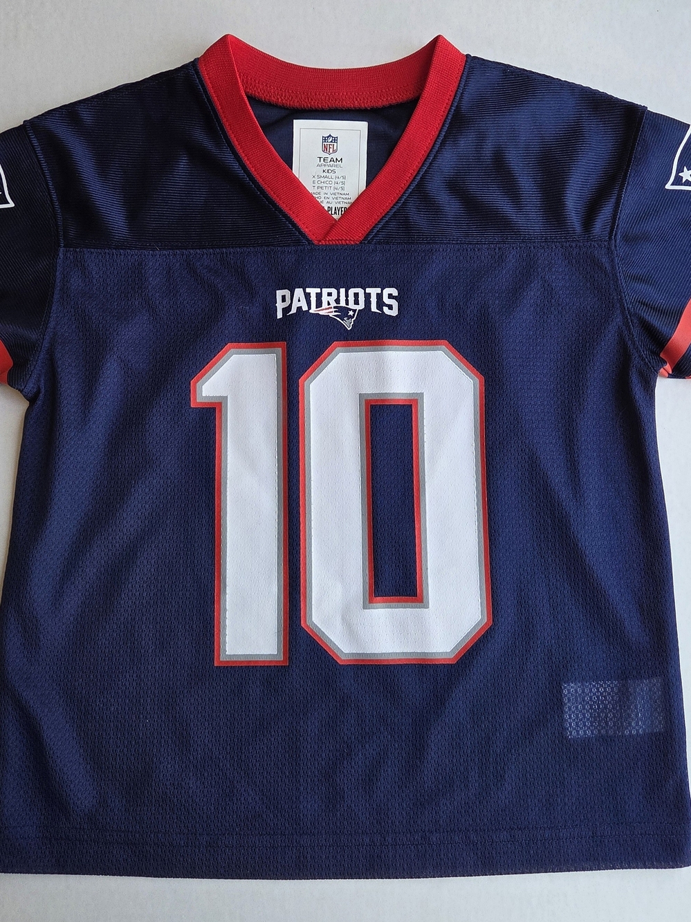 NFL Team Apparel New England Patriots Mac Jones #10 Kids Jersey Youth XS (4/5)
